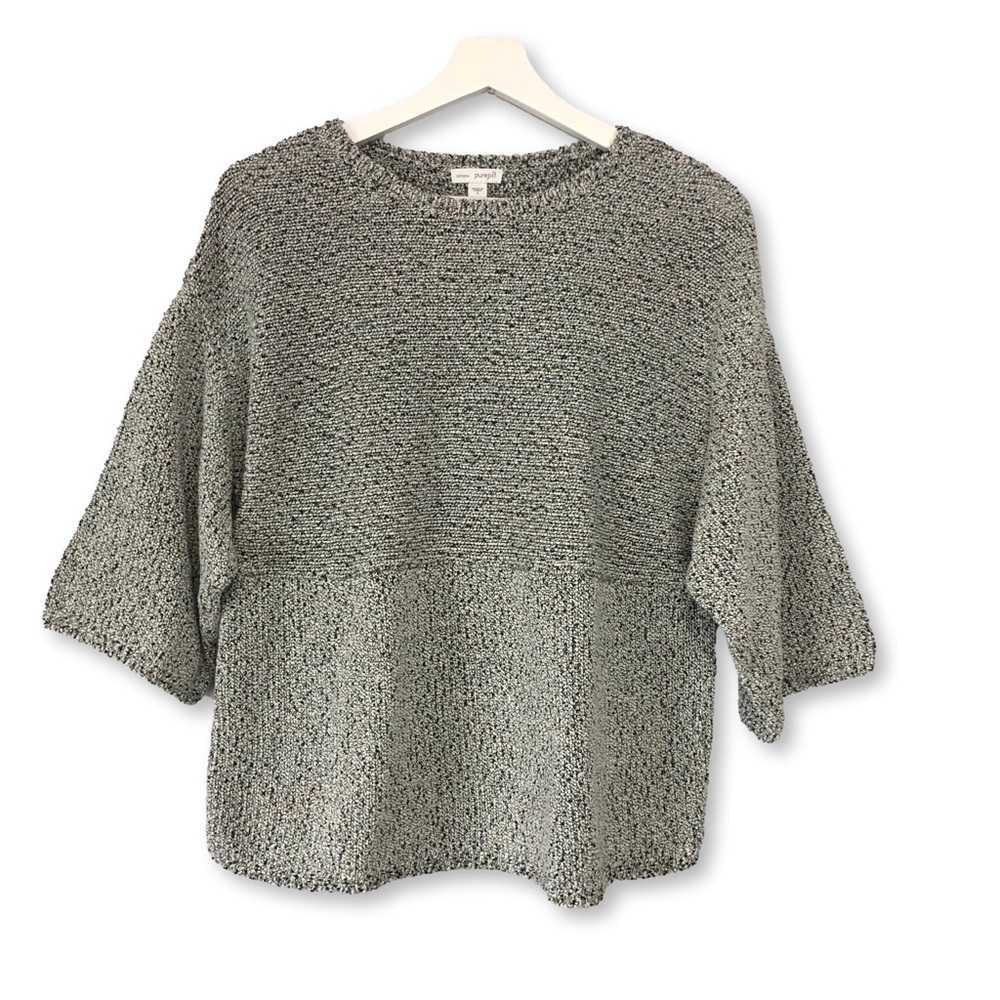 J Jill Purejill Kimono Knit Pullover Sweater Small